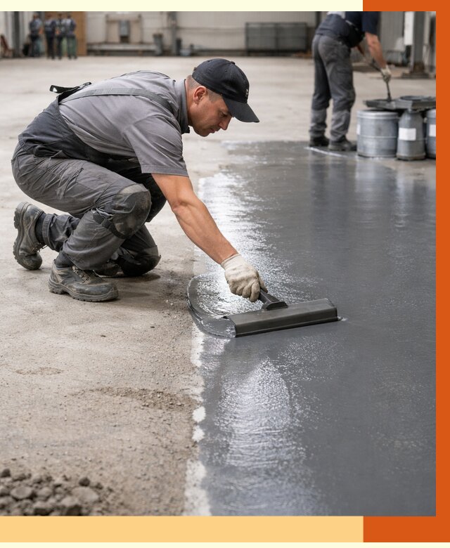 Гидроизоляция промышленного пола в Североуральске от 1236 руб./м2 — ТепломастерСву специалисты под ключ