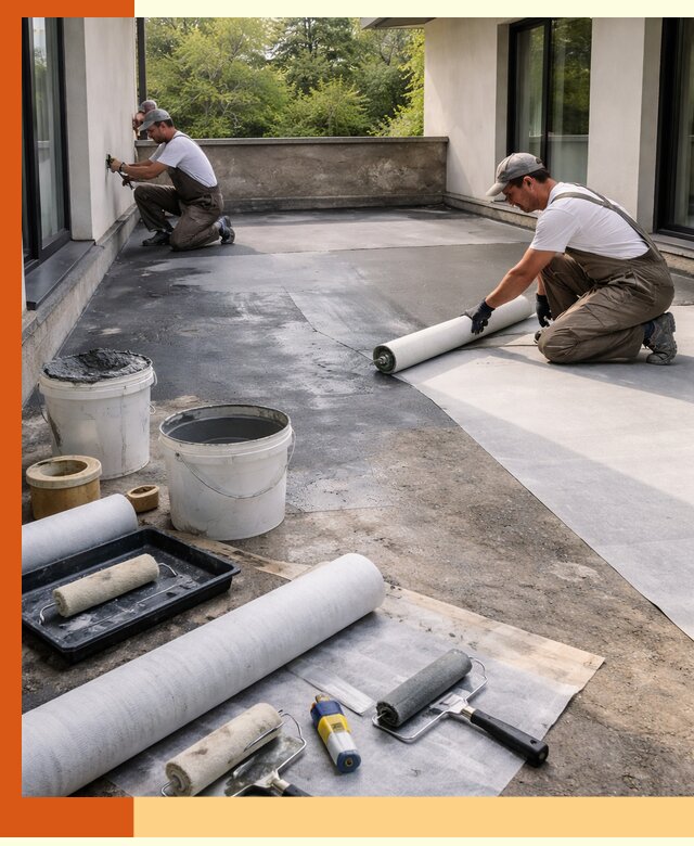 Гидроизоляция террасы в Североуральске — надежная защита от влаги и протечек