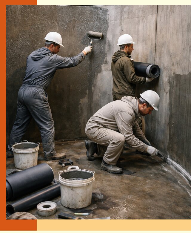 Гидроизоляция резервуара профессионально в Североуральске