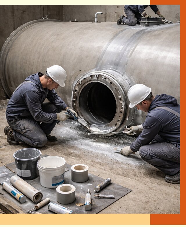 Гидроизоляция резервуара с топливом в Североуральске от 77258 руб. под ключ | ТепломастерСву