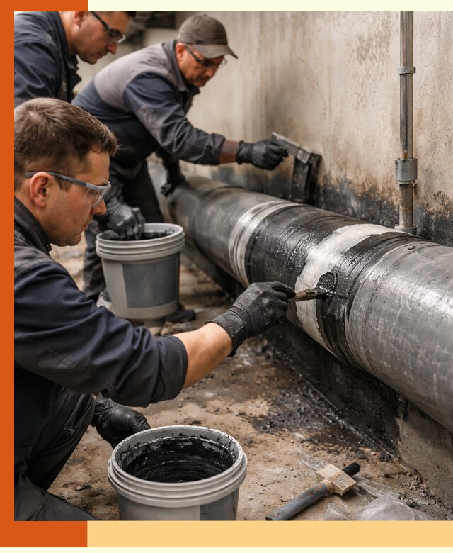 Гидроизоляция труб в Североуральске — защита и герметизация коммуникаций