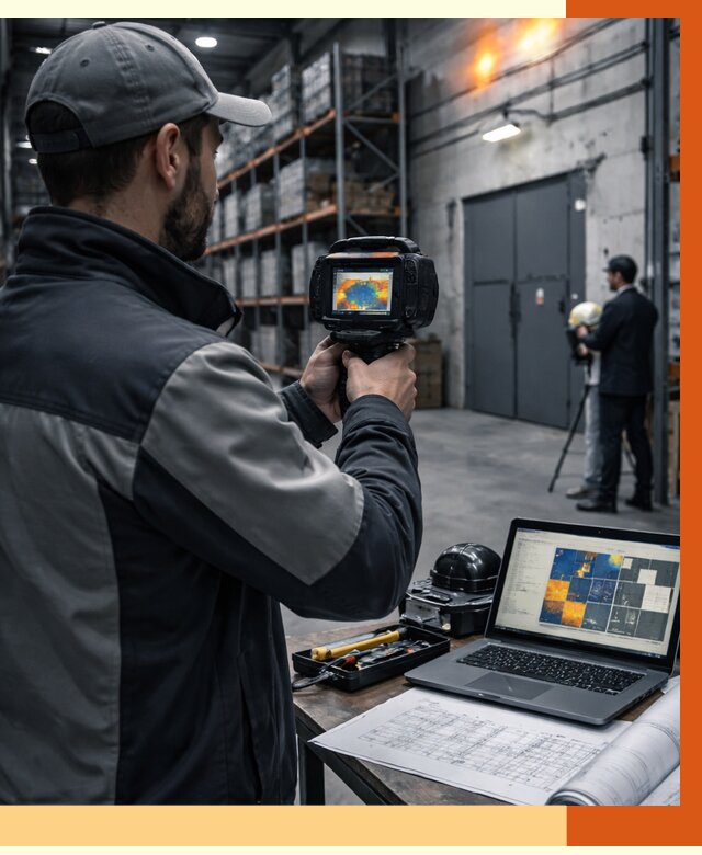 Тепловизионное обследование склада в Североуральске от 6696 руб. | ТепломастерСву