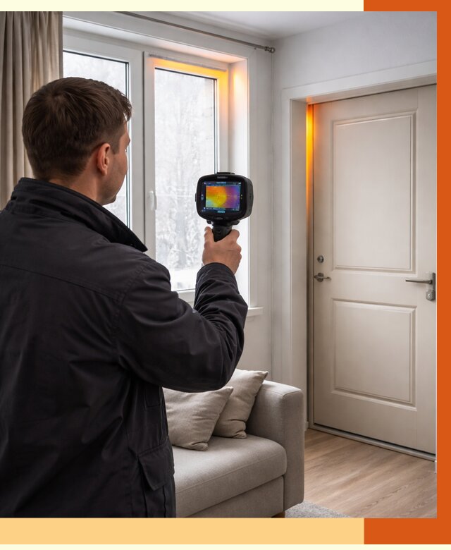 Тепловизионное обследование окон и дверей в Североуральске от 4635 руб. | ТепломастерСву