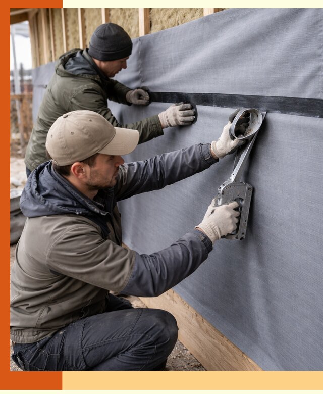 Монтаж ветроизоляции зданий и конструкций в Североуральске