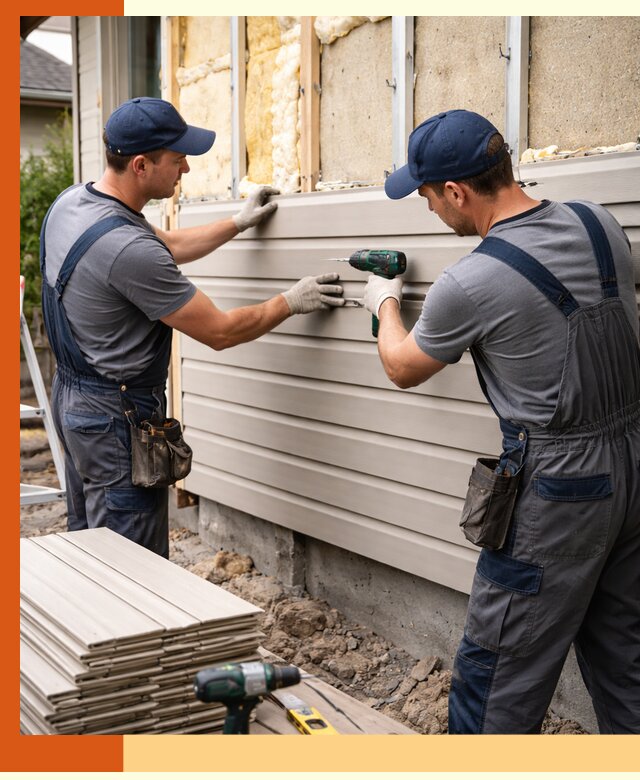 Монтаж сайдинга после утепления в Североуральске качественно и надежно